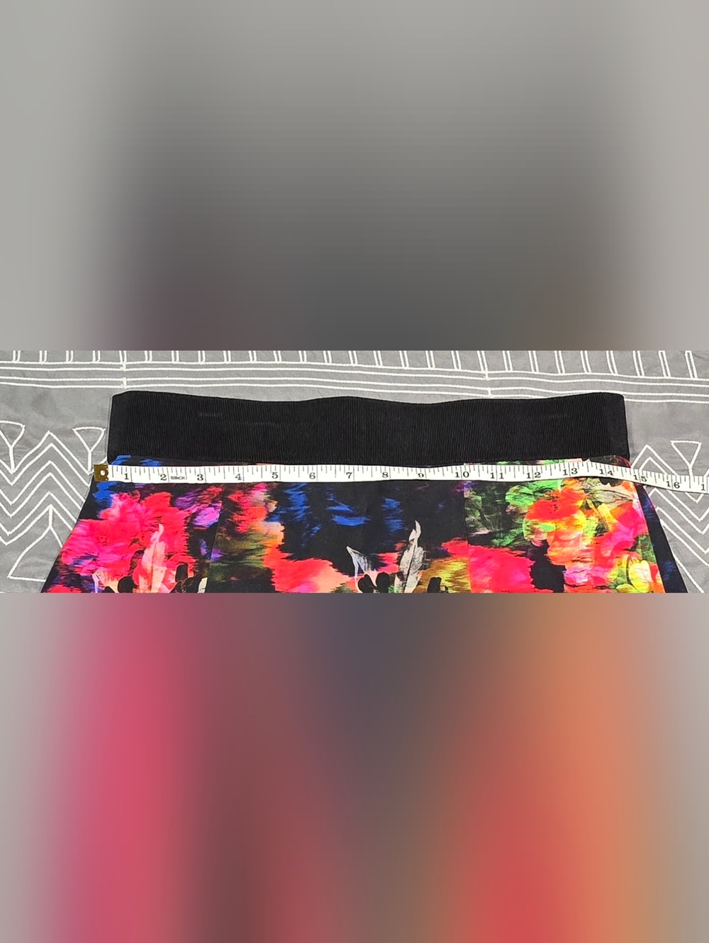 Milly Abstract Floral Print Pencil Skirt Size 10 - Picture 3 of 7